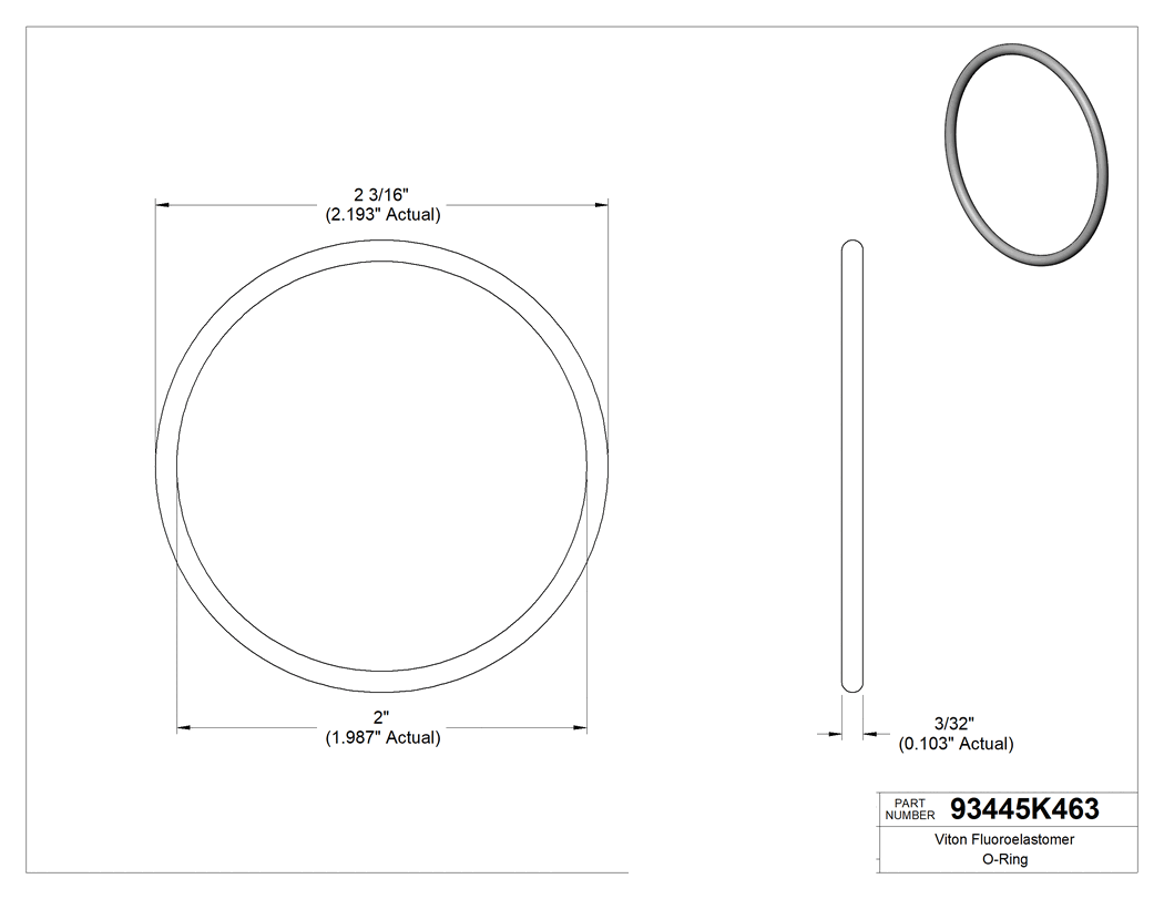 Technical drawing - 93445K463